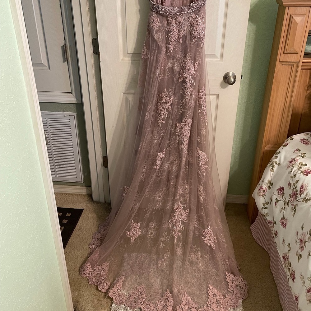 JVN By Jovani. Exquisite gown for any formal affair. Blush pink size 12.